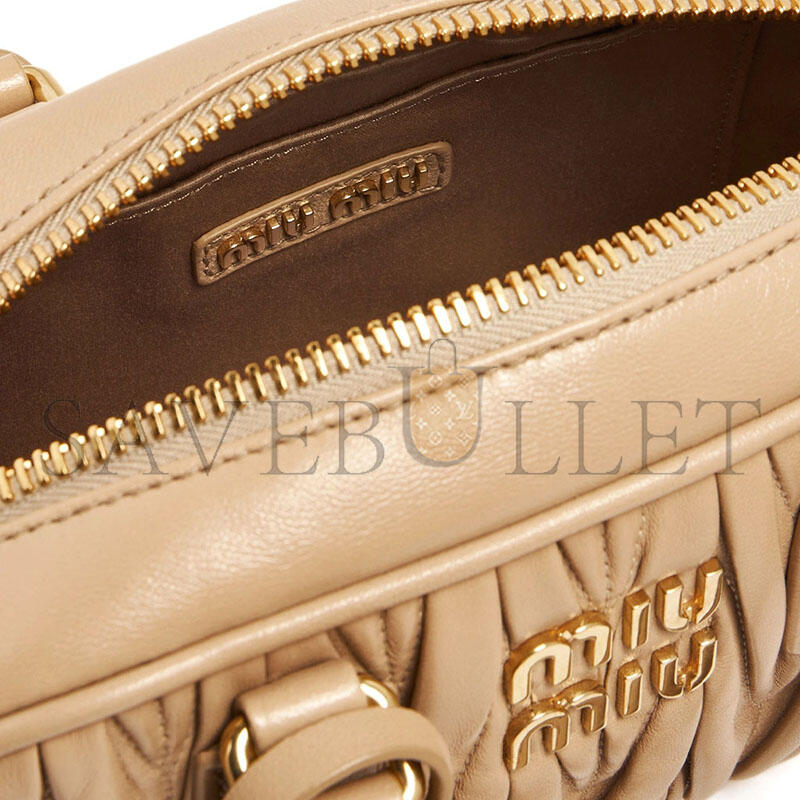 MIU MIU ARCADIE MATELASSÉ HANDBAG 5BB123 (19*13*6cm)